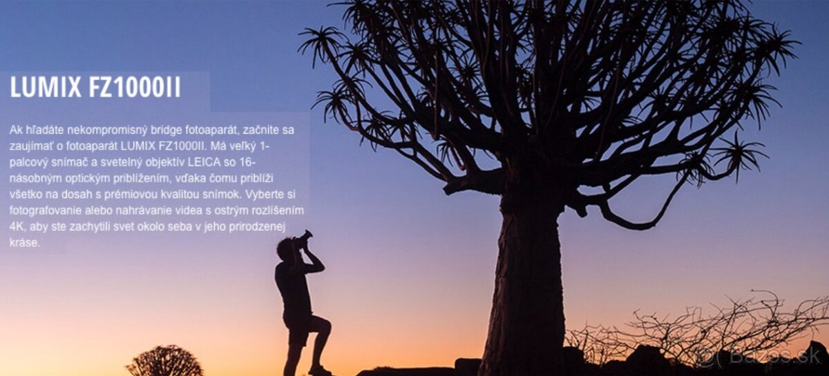 Panasonic Lumix FZ1000 + 2x orig. batéria + brašňa - 7