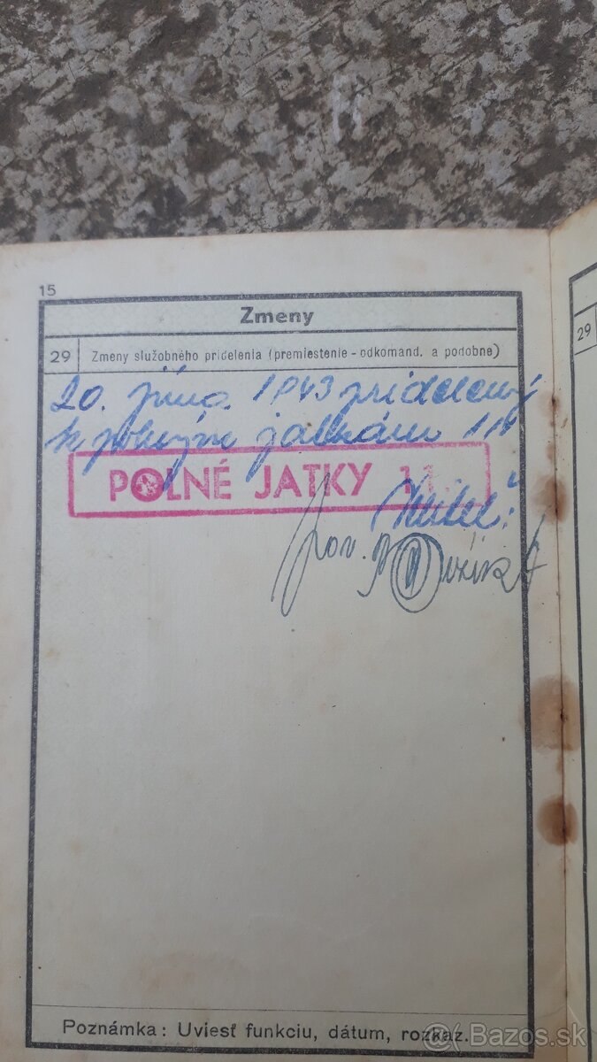 Slovensky stat preukaz VOP - 7