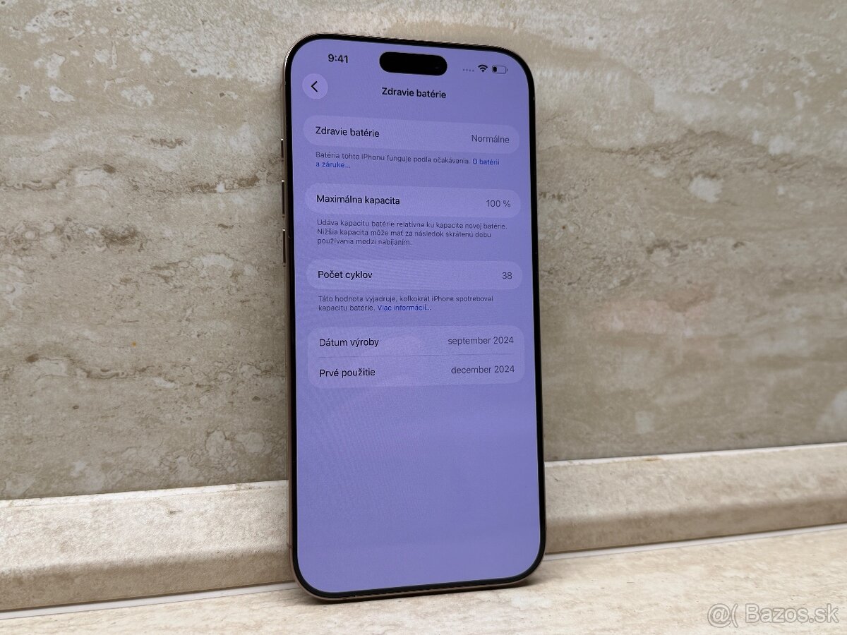iPhone 16 Pro Max 256gb Desert Titanium, 100%, 38 cyklov - 7