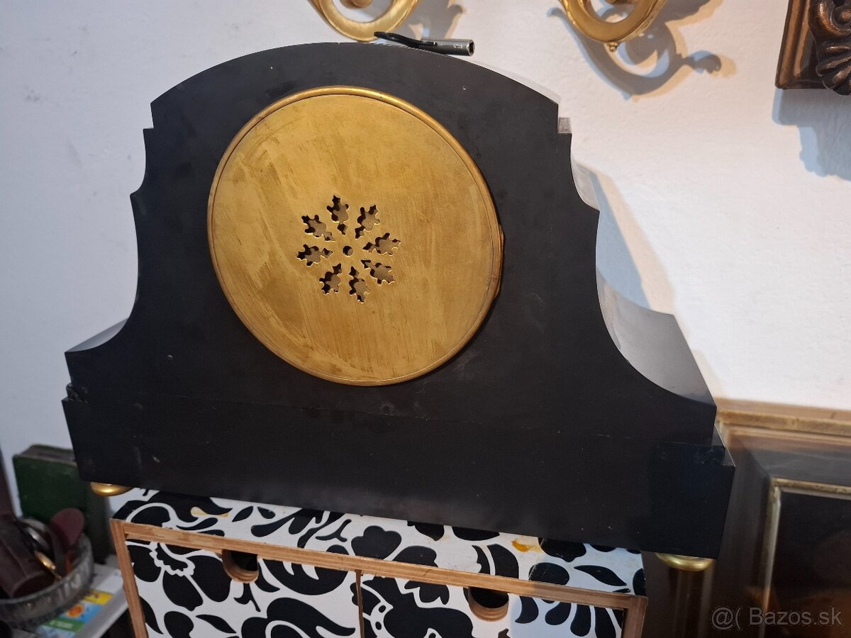 Predám funkčné mramorové hodiny Berger & Wurker Nemecko 1920 - 7