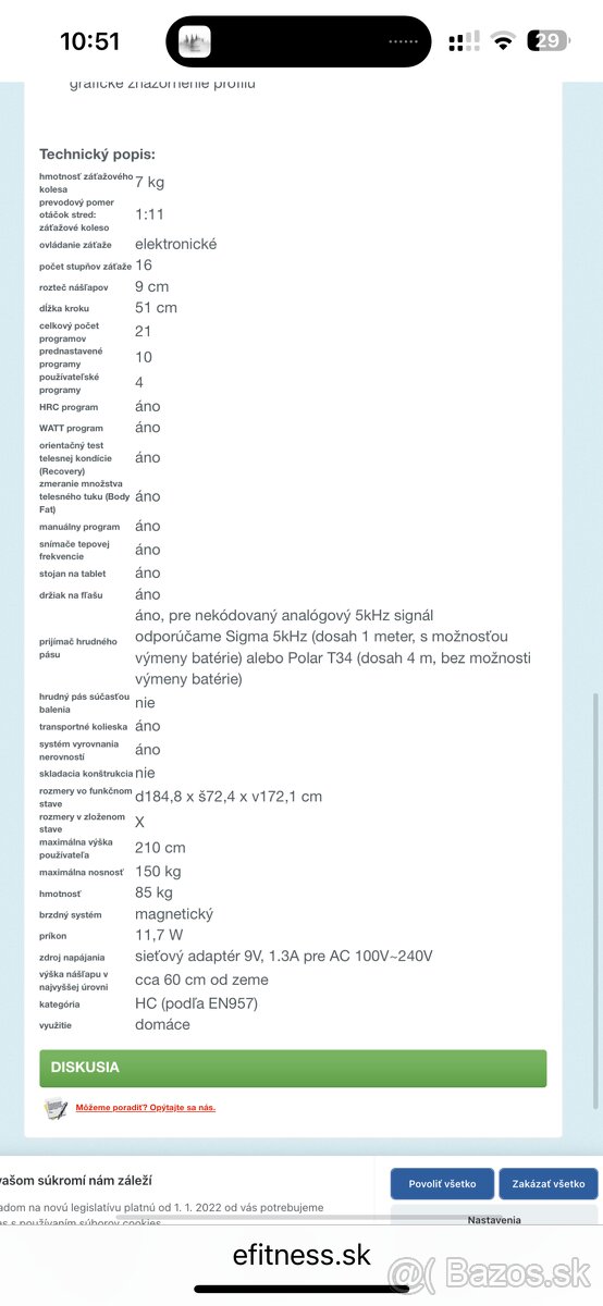 Eliptický trenažér Insportline ET660i II - 7