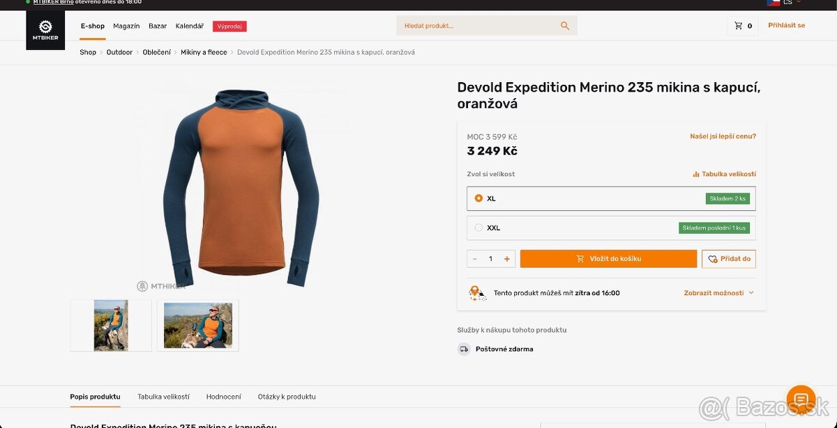 Nová merino mikina Devold Expedition Merino 235 Hoodie Man - 7
