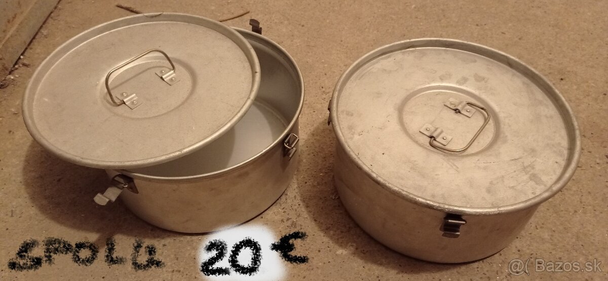 hrnce vedra prikrivky hlinikove dózy - 7