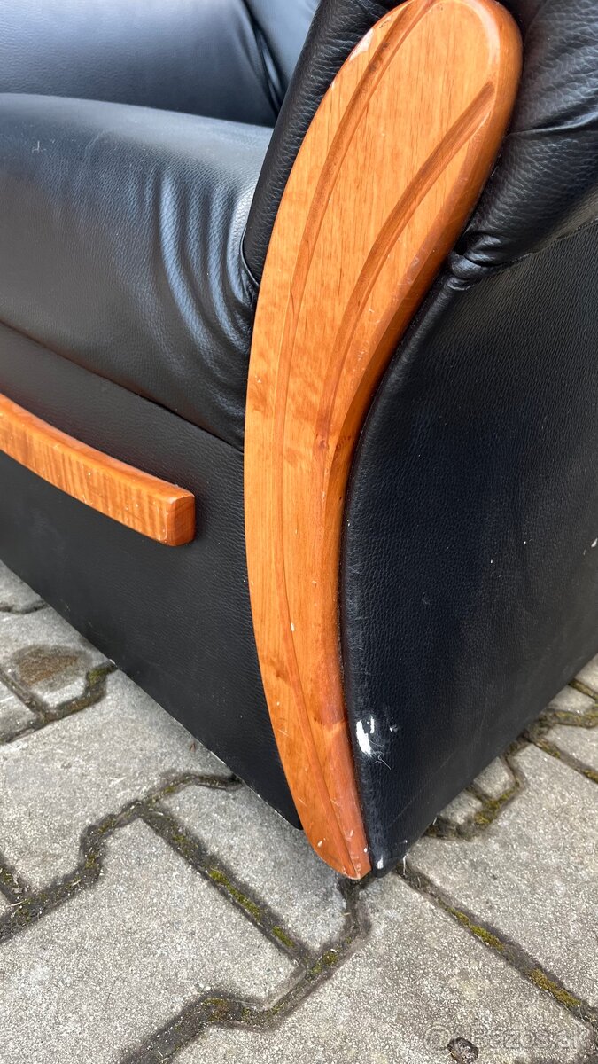 Kožené kreslo/gauč 2ks - 7