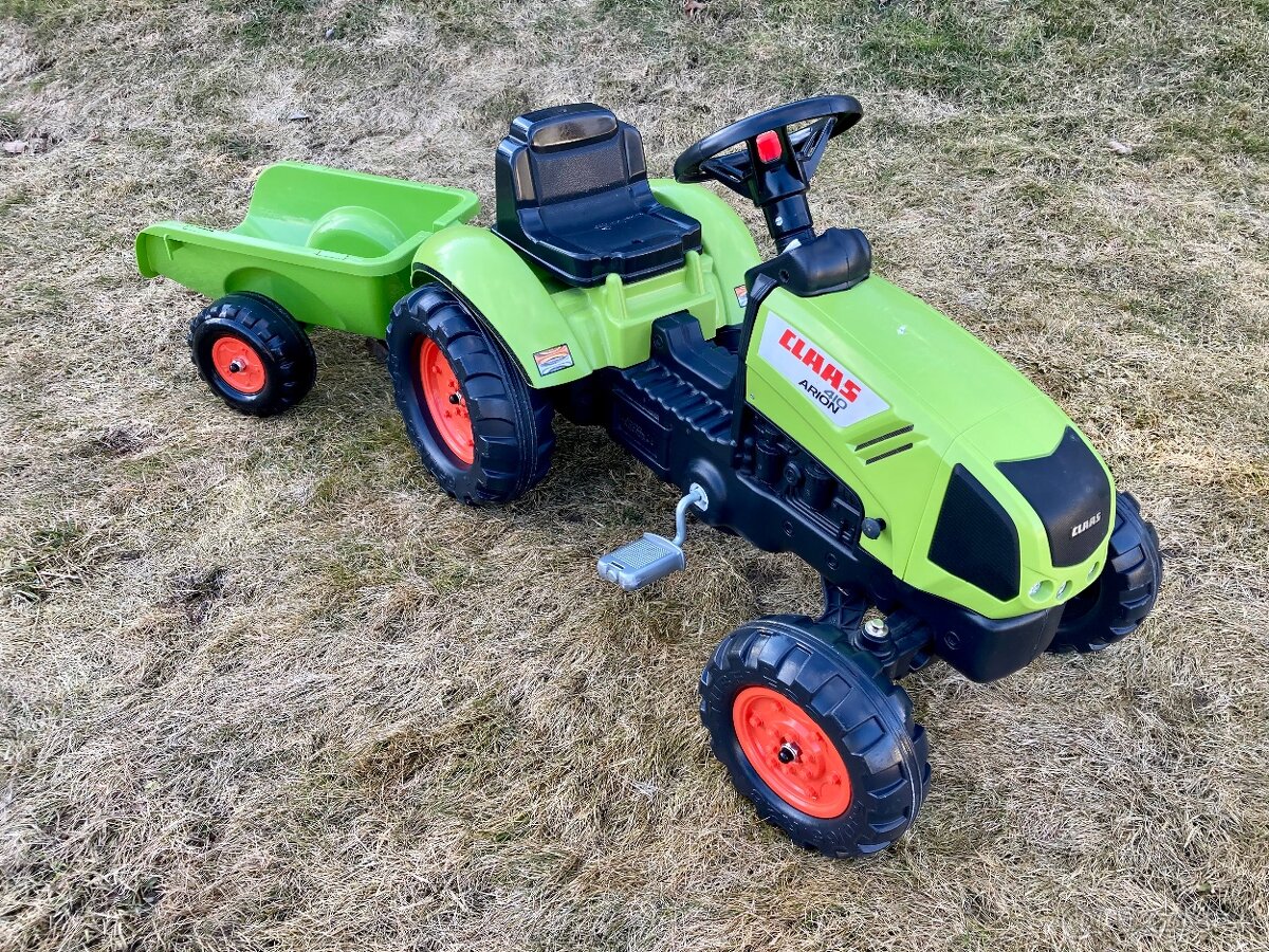 Elektrický traktor s diaľkovým plus traktor na pedále - 7