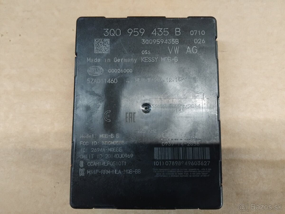 systém KESSY - VW Passat B8 - 7