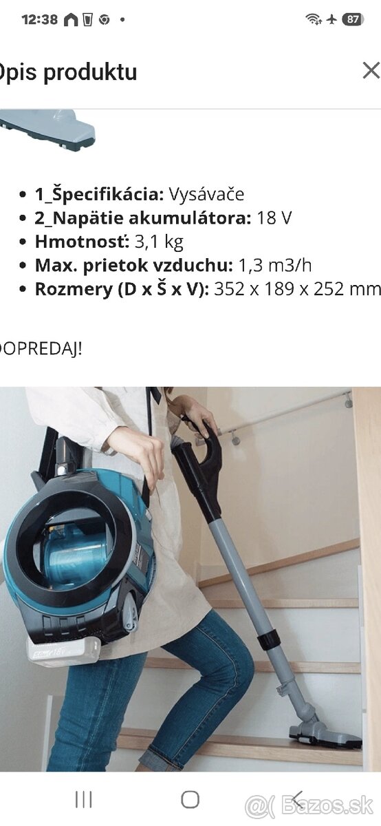 Vysávač MAKITA - 7