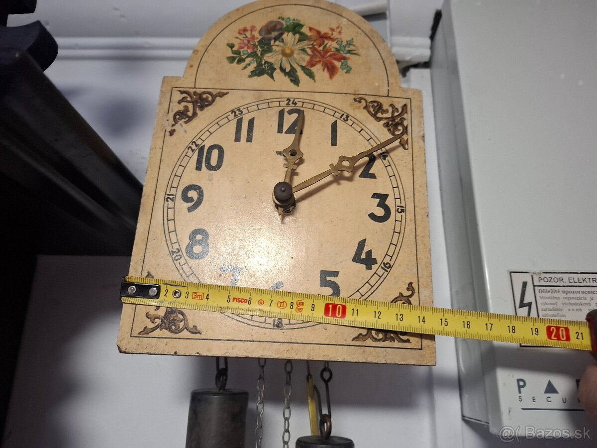Predám funkčné polbicie starožitné hodiny druhá polovica 19 - 7