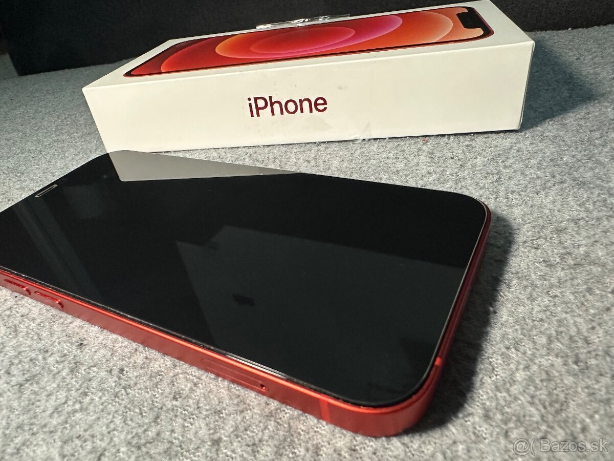 Apple iPhone 12 64GB Red - 100% batéria - 7