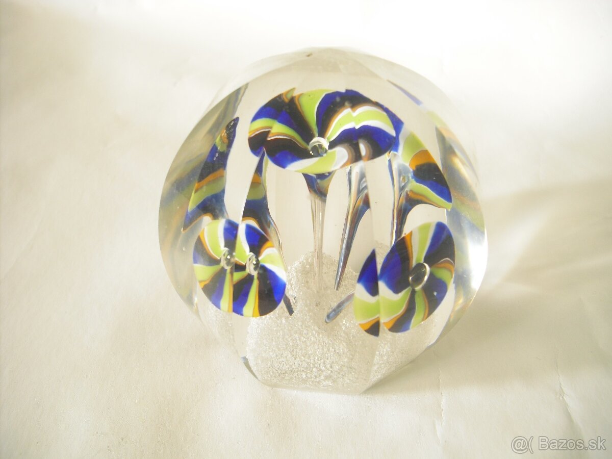 predam starozitne brusene sklenene tazitko 1900 3 ks - 7