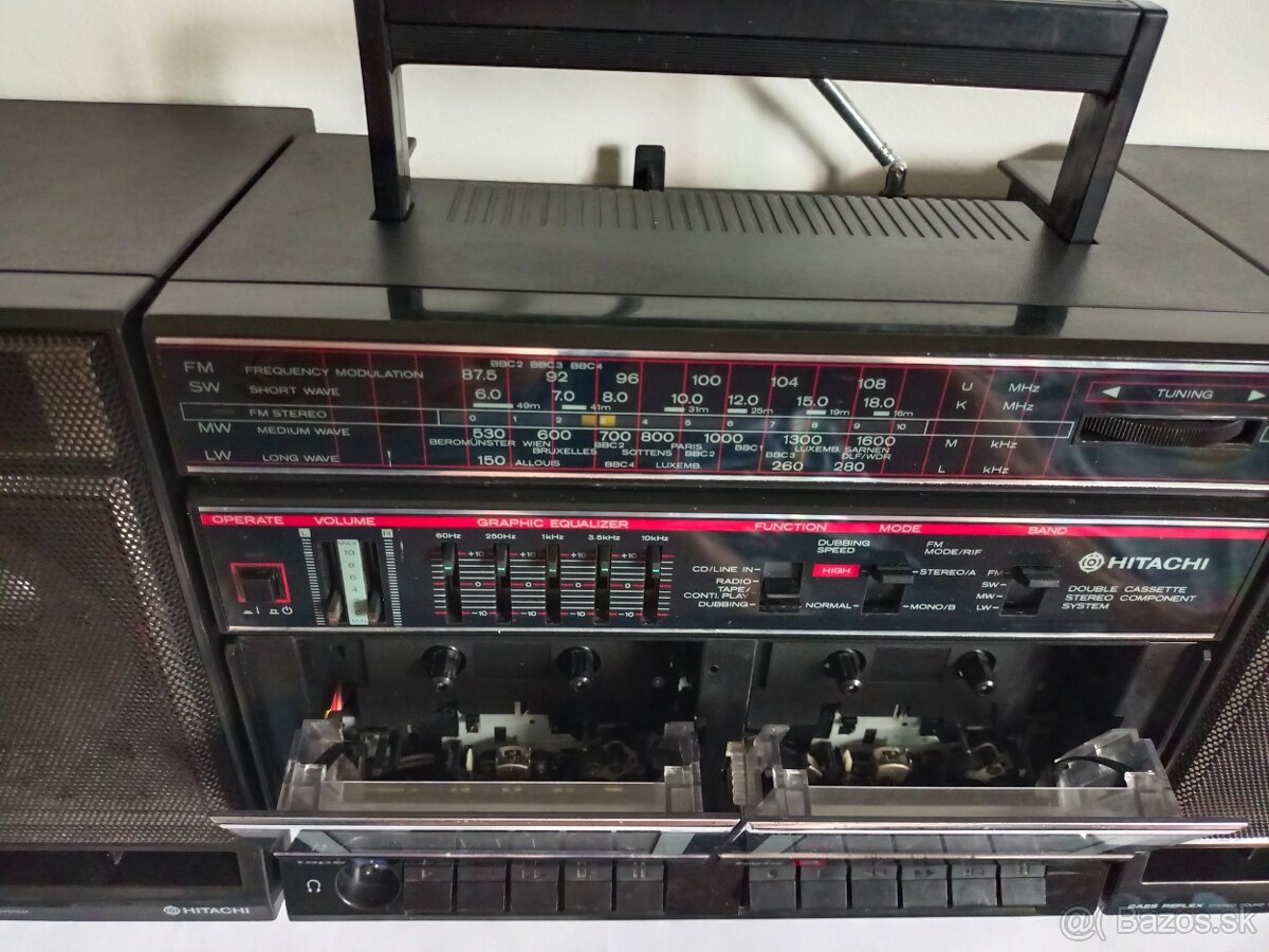 Hitachi TRK 540 E, radiomagnetofon retro kazeťák - 7