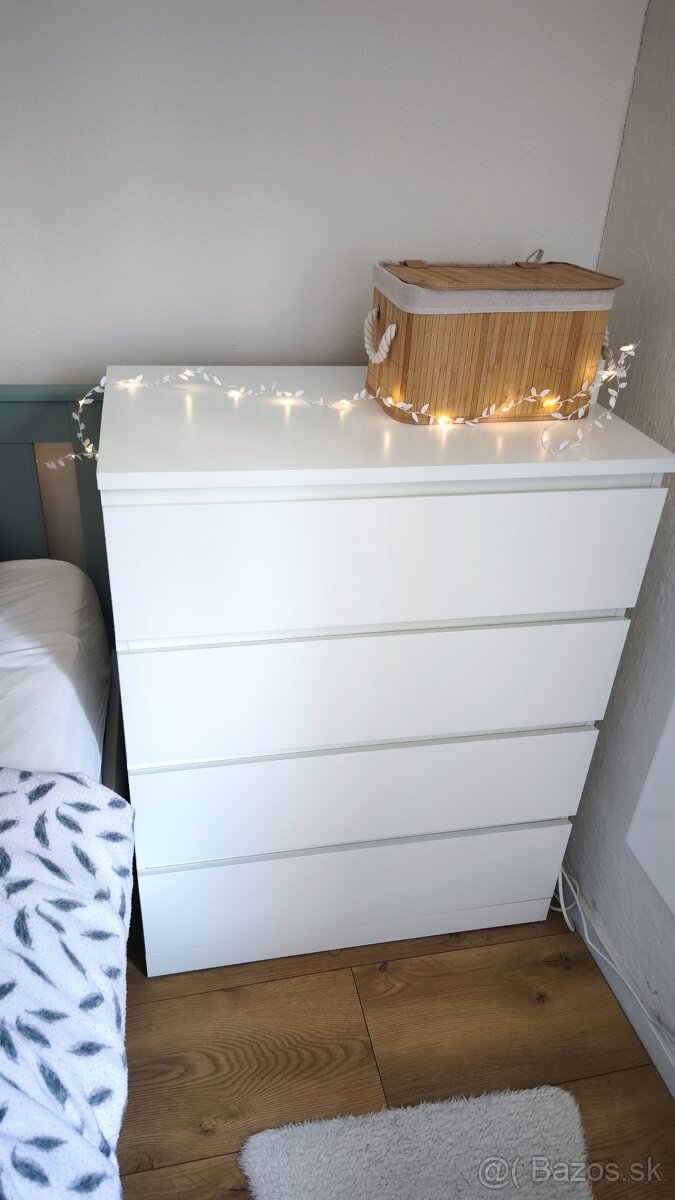 2x komoda Malm Ikea biela - 7