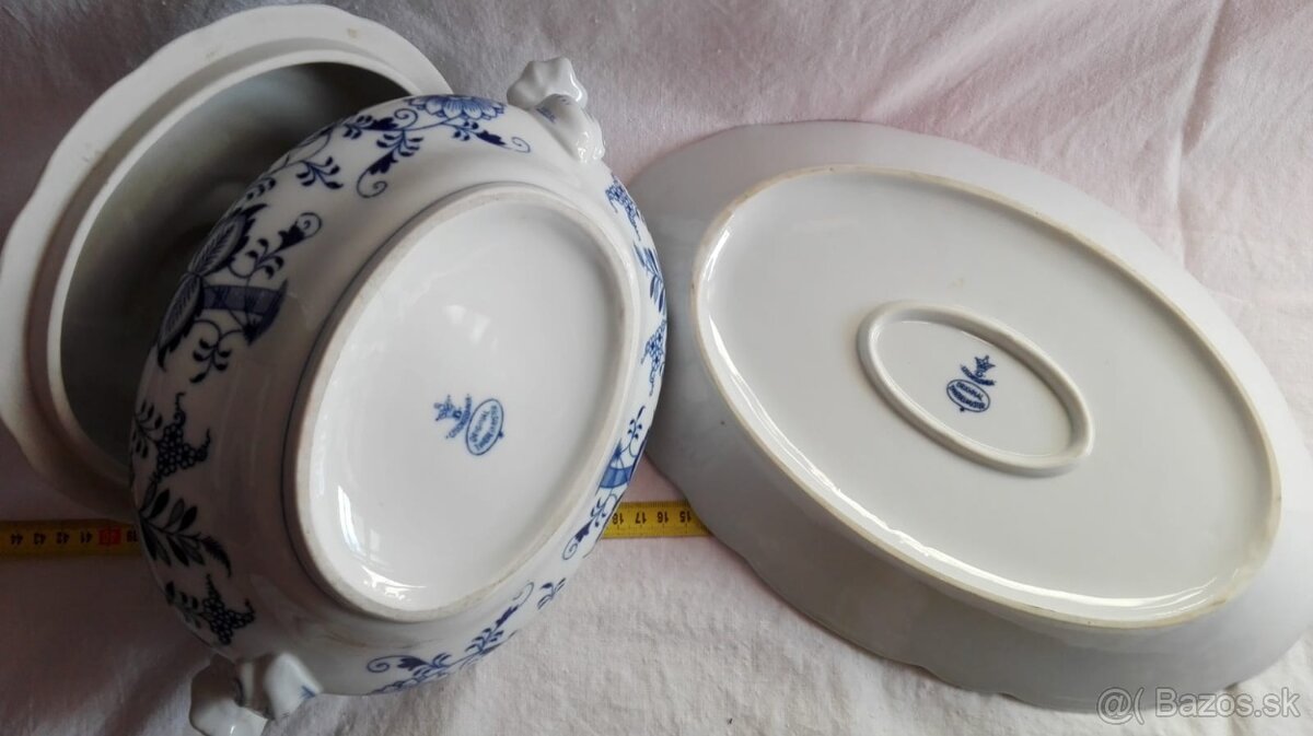 Cibulák 4 druhy polievková / ragú misa s podnosom - 7