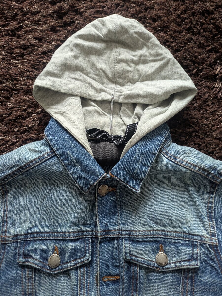 Rifľová bunda s kapucňou - 7