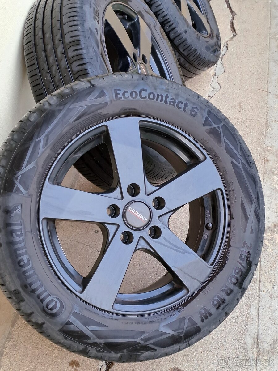 Hliníkové Disky DEZENT TD DARK 7Jx16H2 5x112 ET40 - 7