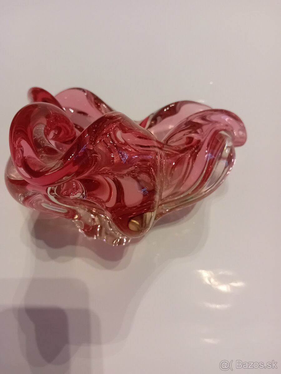 Hutné sklo popolník/ misa - 7