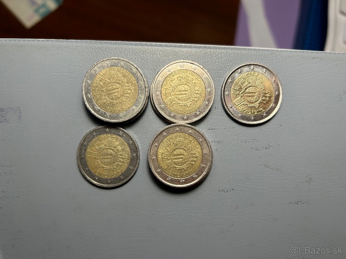 2€ mince, mix rôzne, zberateľské, euro, - 7