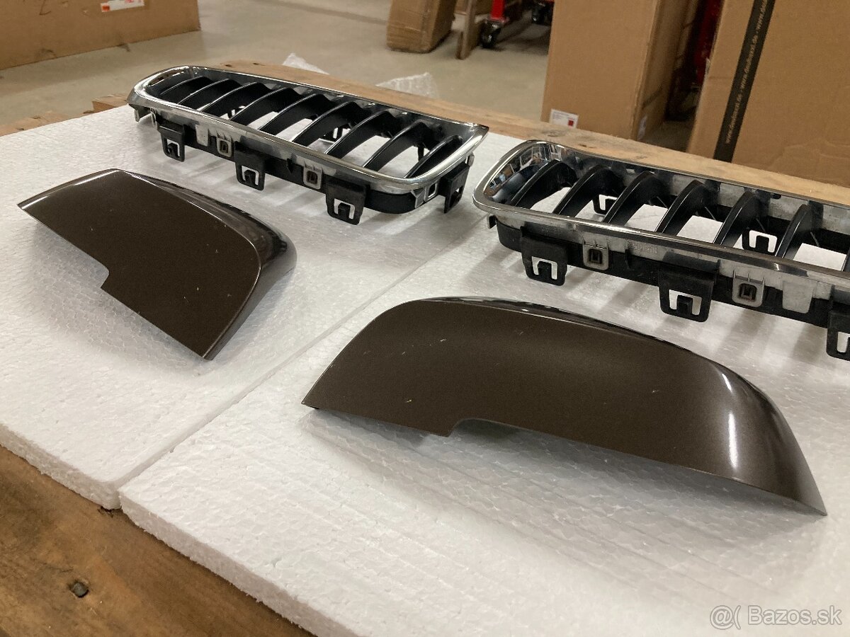 Originál BMW chrómové obličky ľadvinky na rad 4 - 7