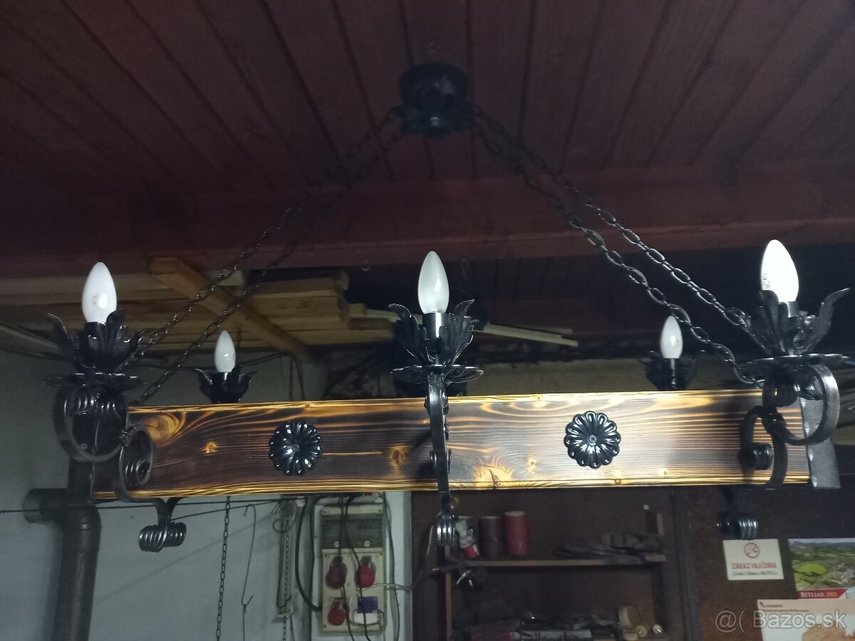 Luster drevený hranol - 7