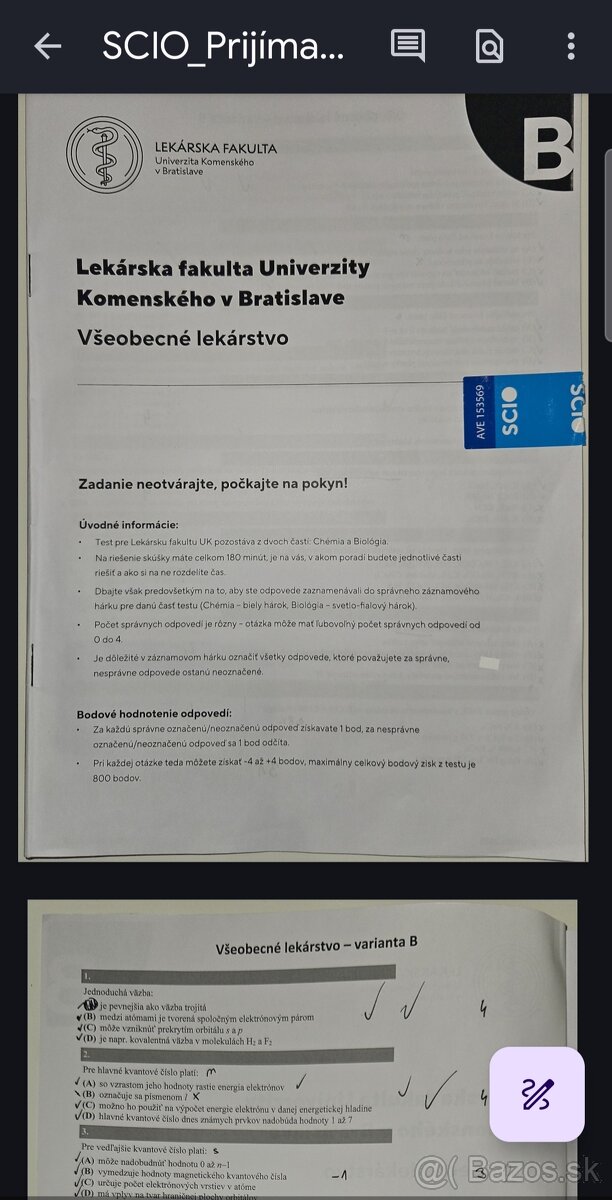 Najnovšie podklady 2026 +materiály na prijímačky LF UK v PDF - 7