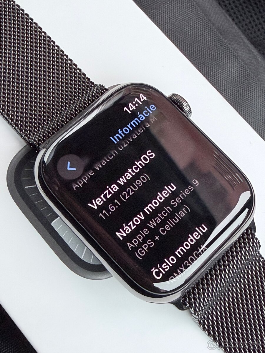 Apple watch 9 45mm ocel safír a lte - 7