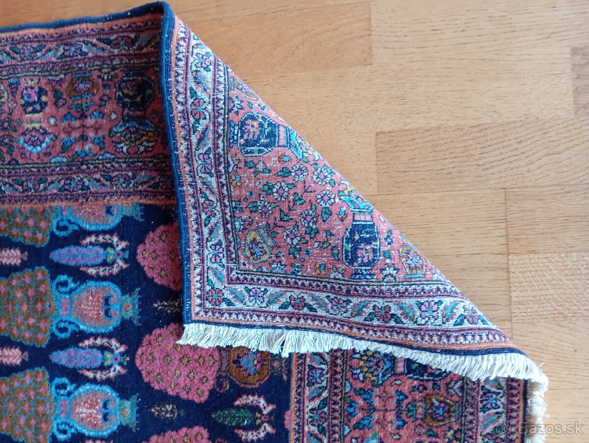 ⭐Investičný perzský hodvábny koberec Keshan 192x120 cm⭐ - 7