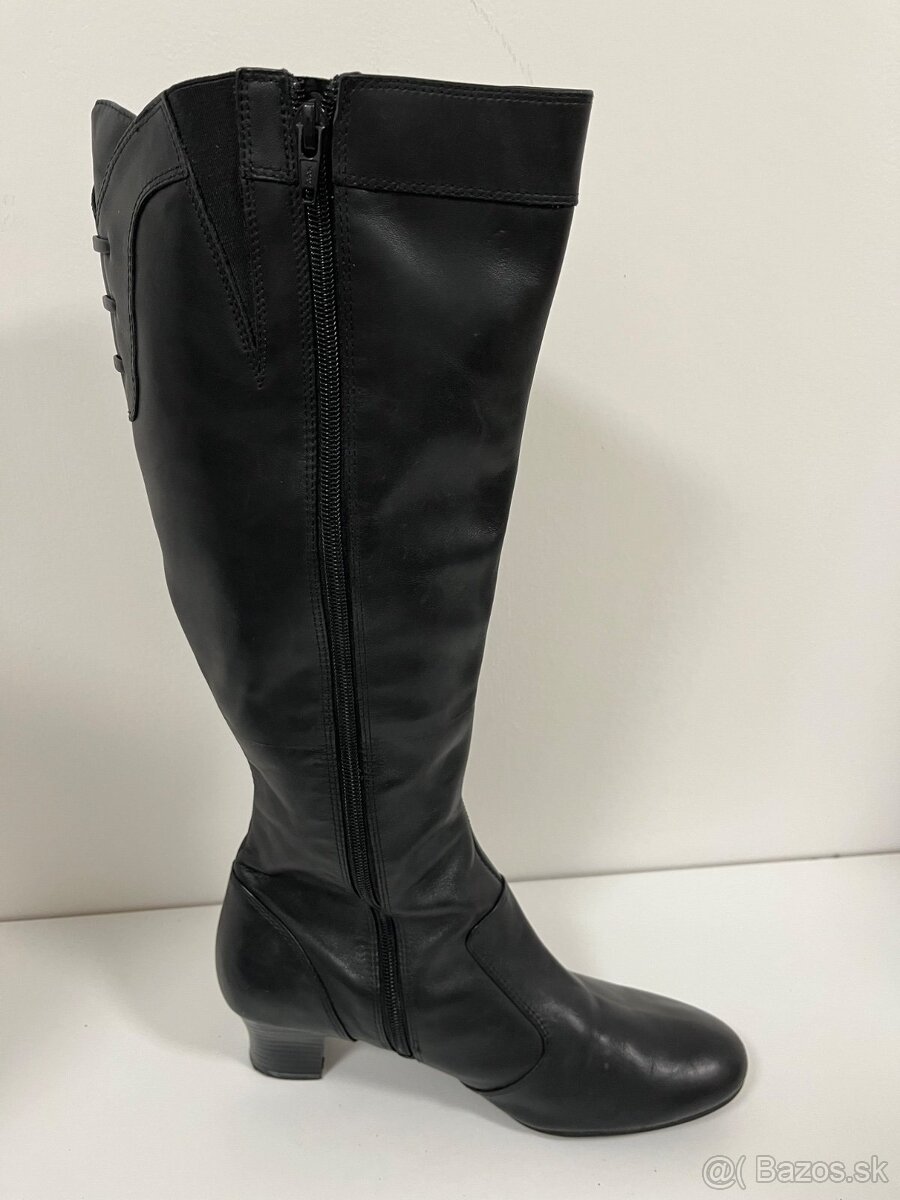 👢 Elegantné Vysoké Kožené Čižmy CLARKS MENDIP - Veľkosť 41 - 7