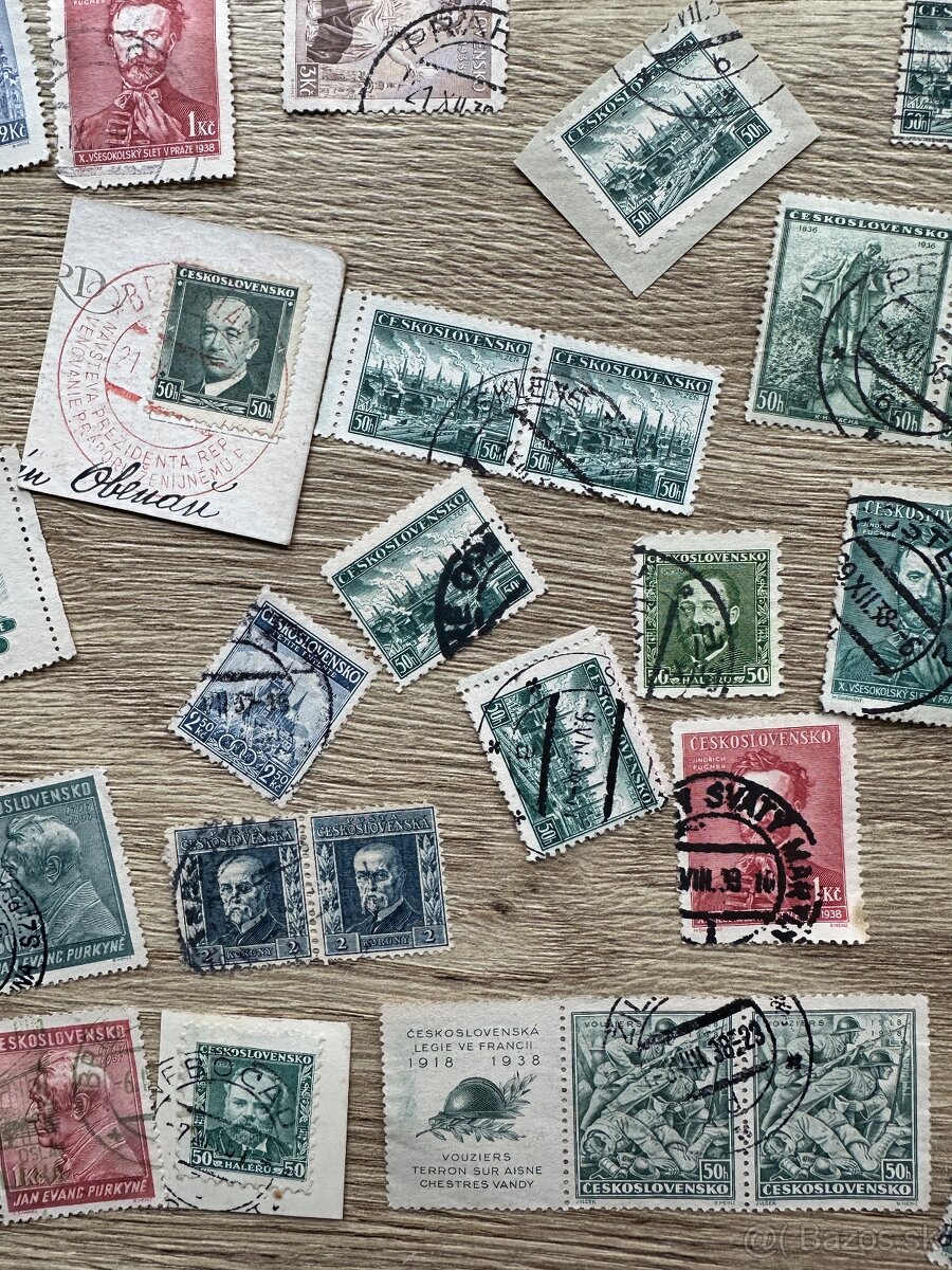 Československo staršie pečiatkované známky c.4 za 10eur - 7