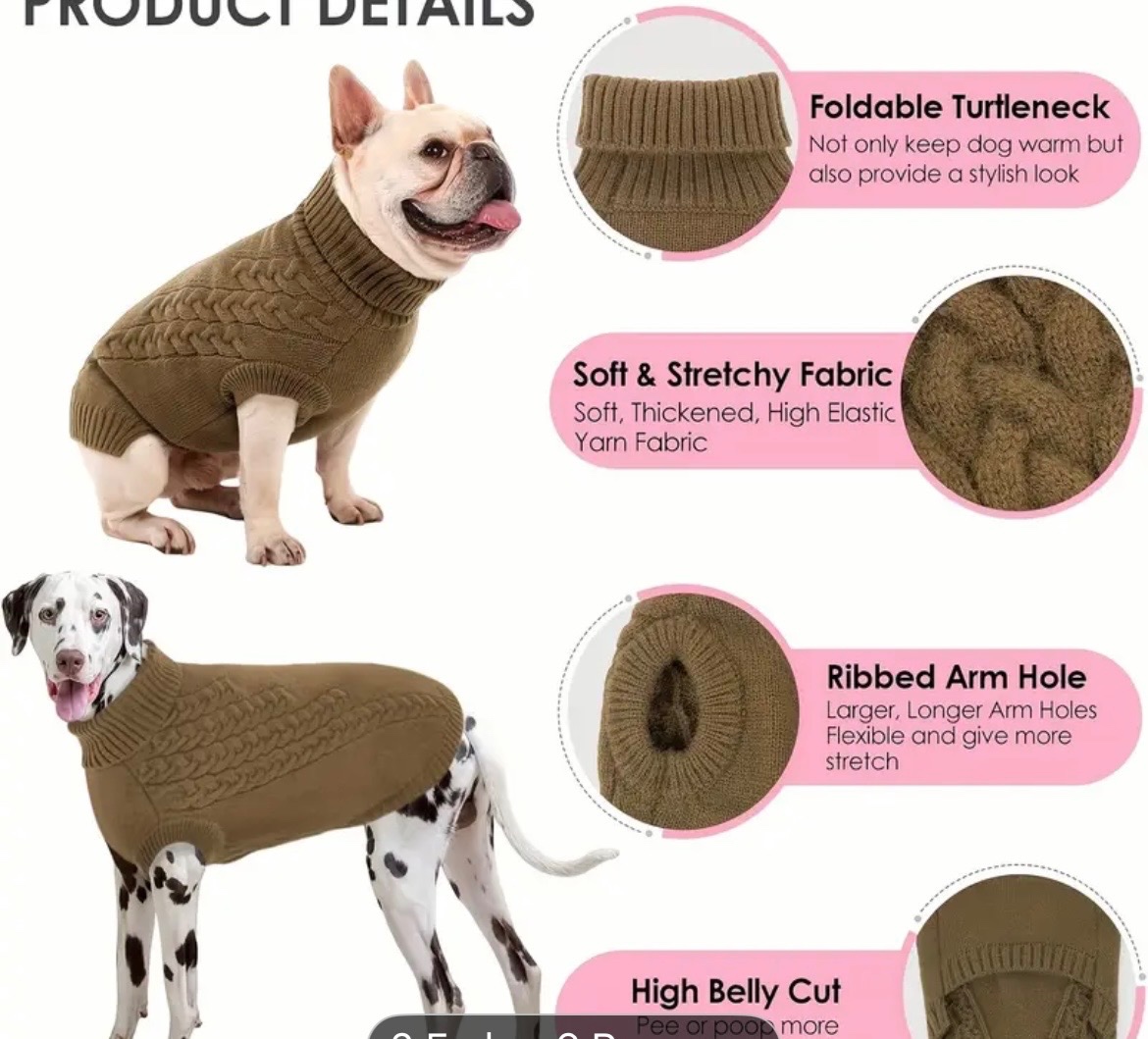 Pletený pulóver pre psíka - 7