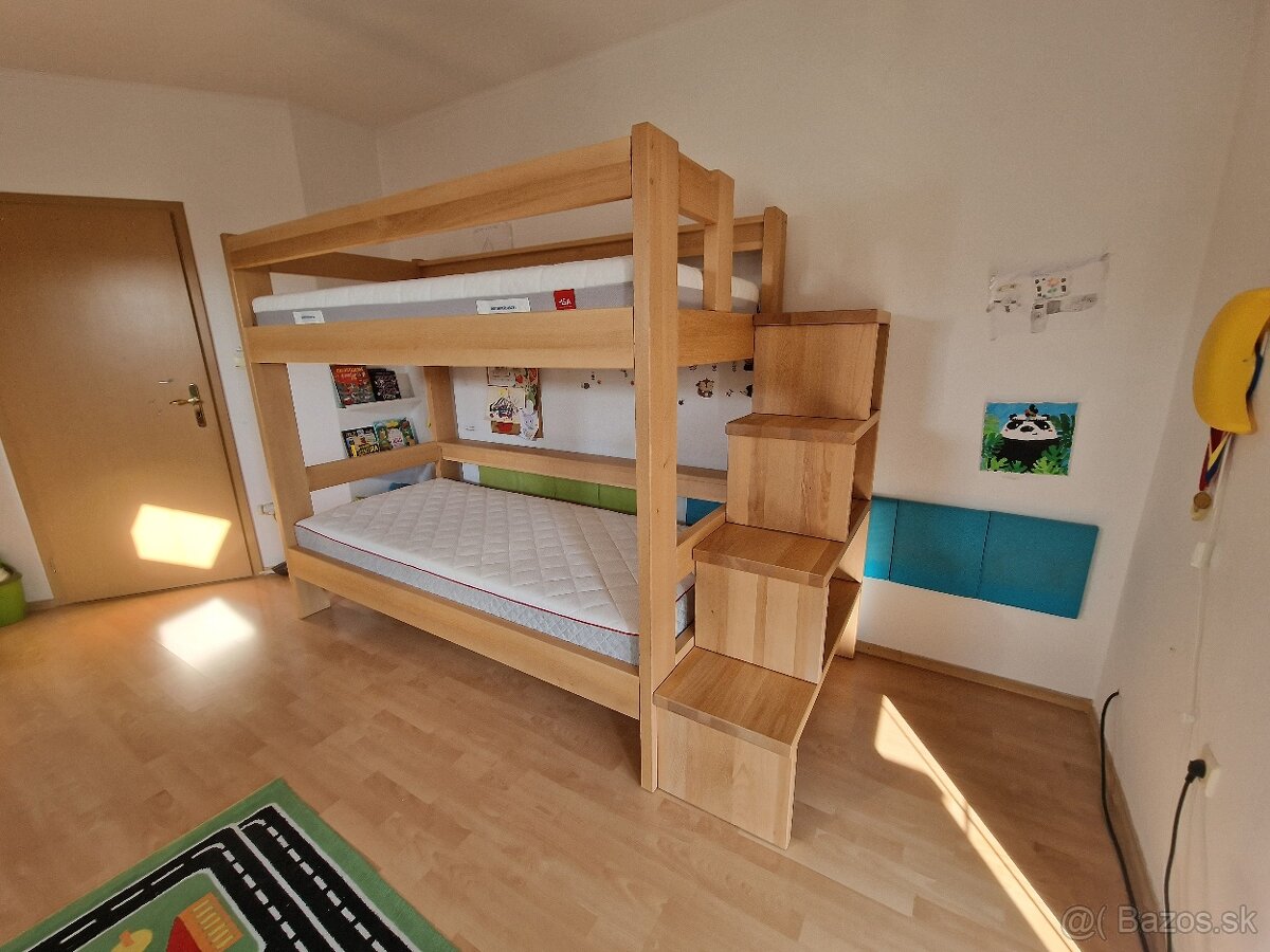 Masívna poschodová postel - 7