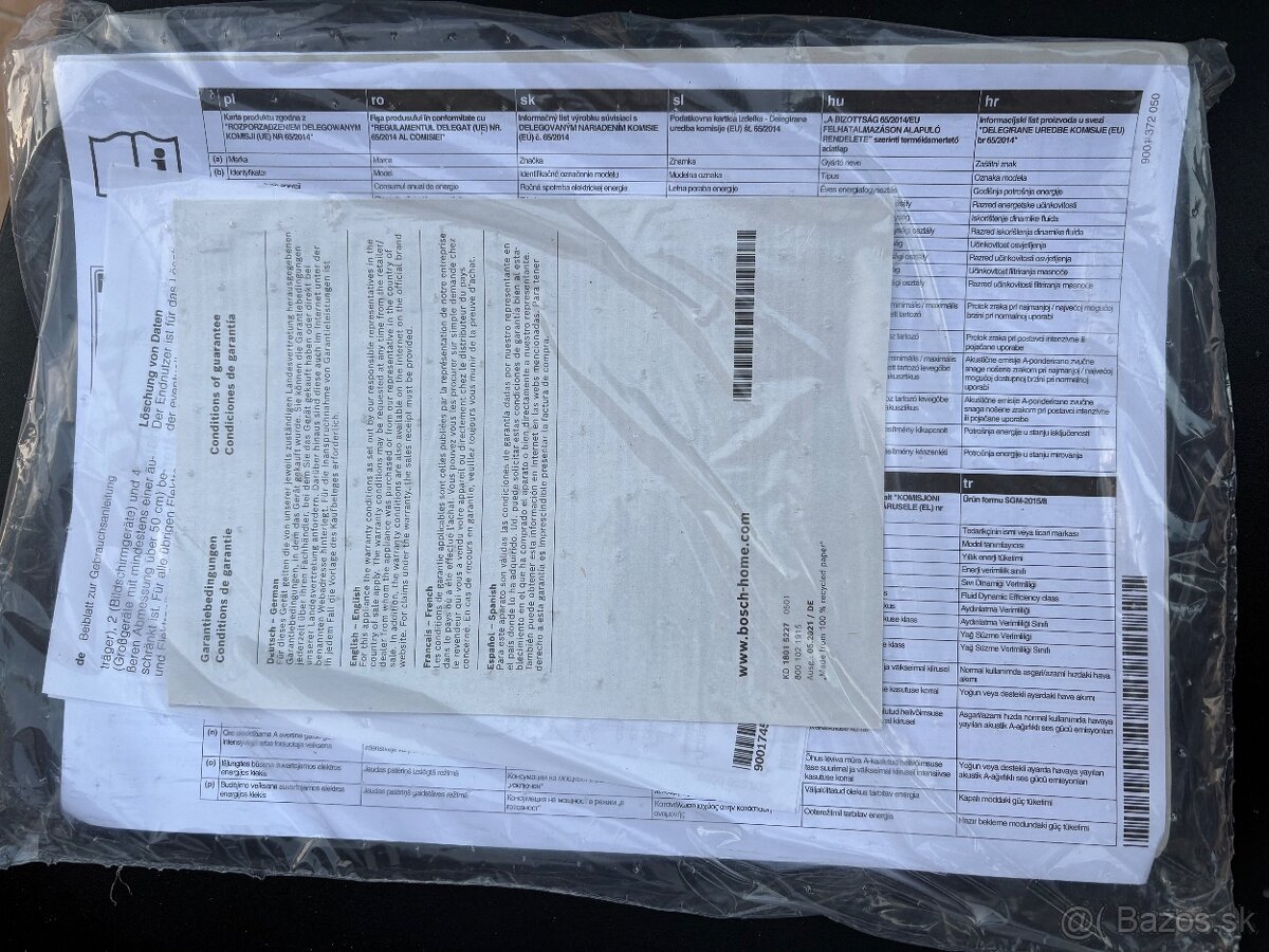 Predám nový digestor Bosch DHL555BL - 7