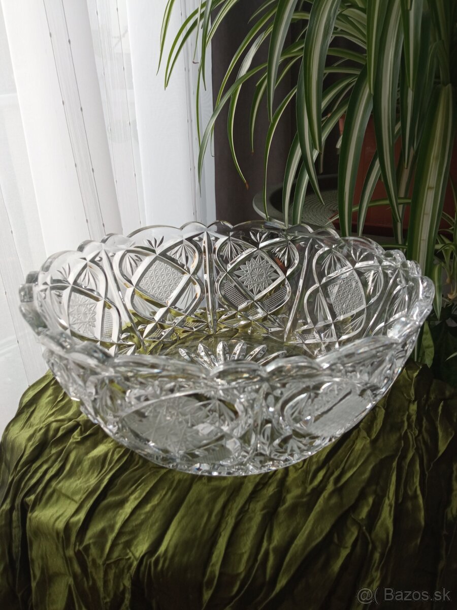 Krištáľová misa 1970, Bohemia crystal - 7