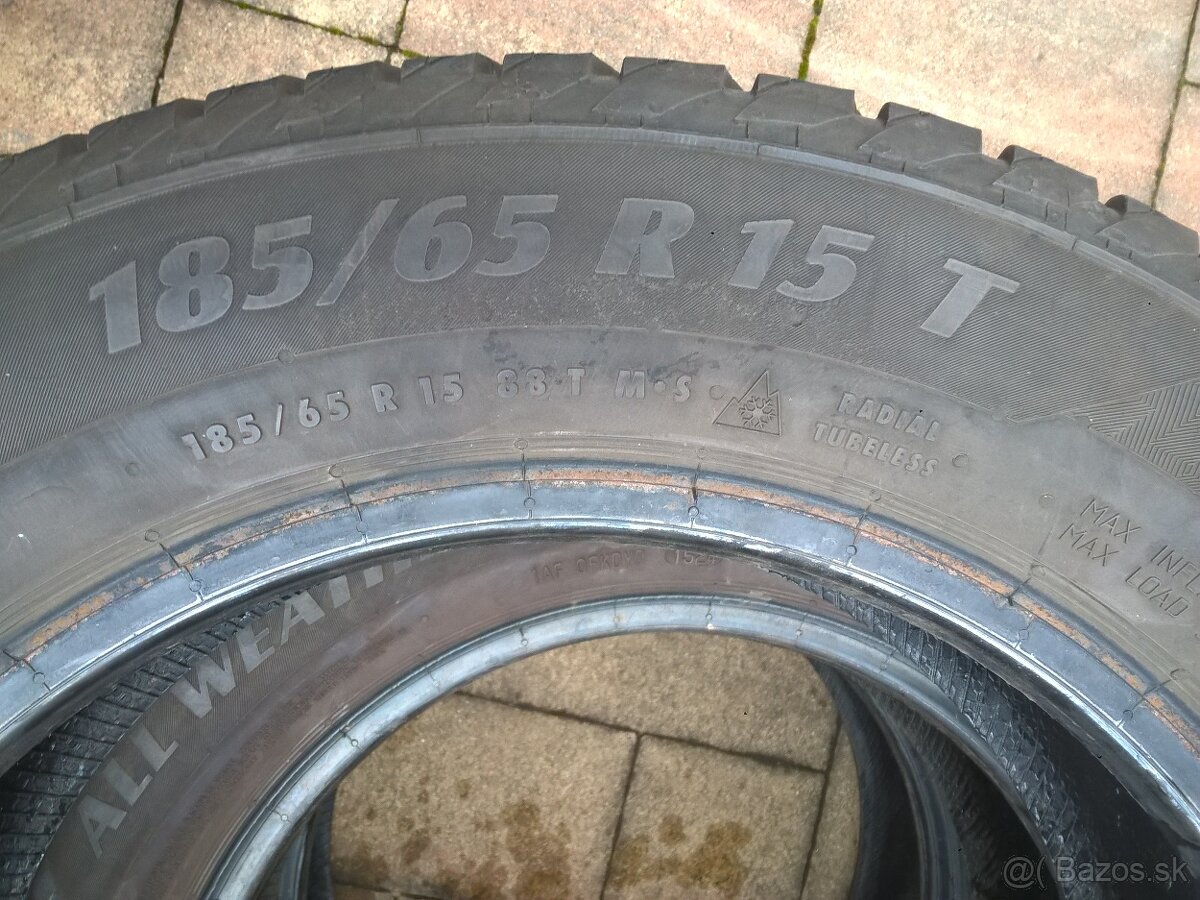 3 ks ZIMNÉ 185/65 R15 88T MATADOR 2024 cca 5mm LEN 10,-€/kus - 7