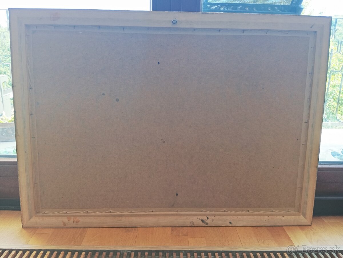 Obrovský krásny maľovaný obraz 120 x 84 cm - 7