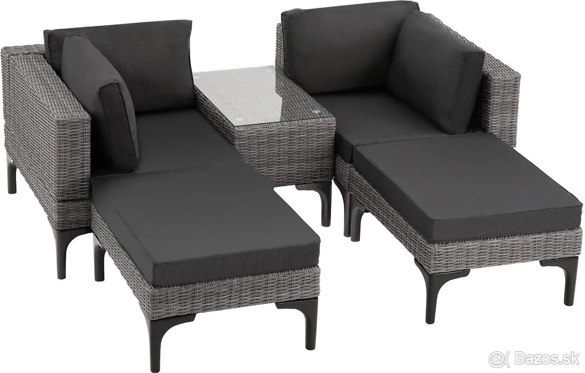 Predam zahradny Ratanový set Bellaria s hliníkovým rámom - 7