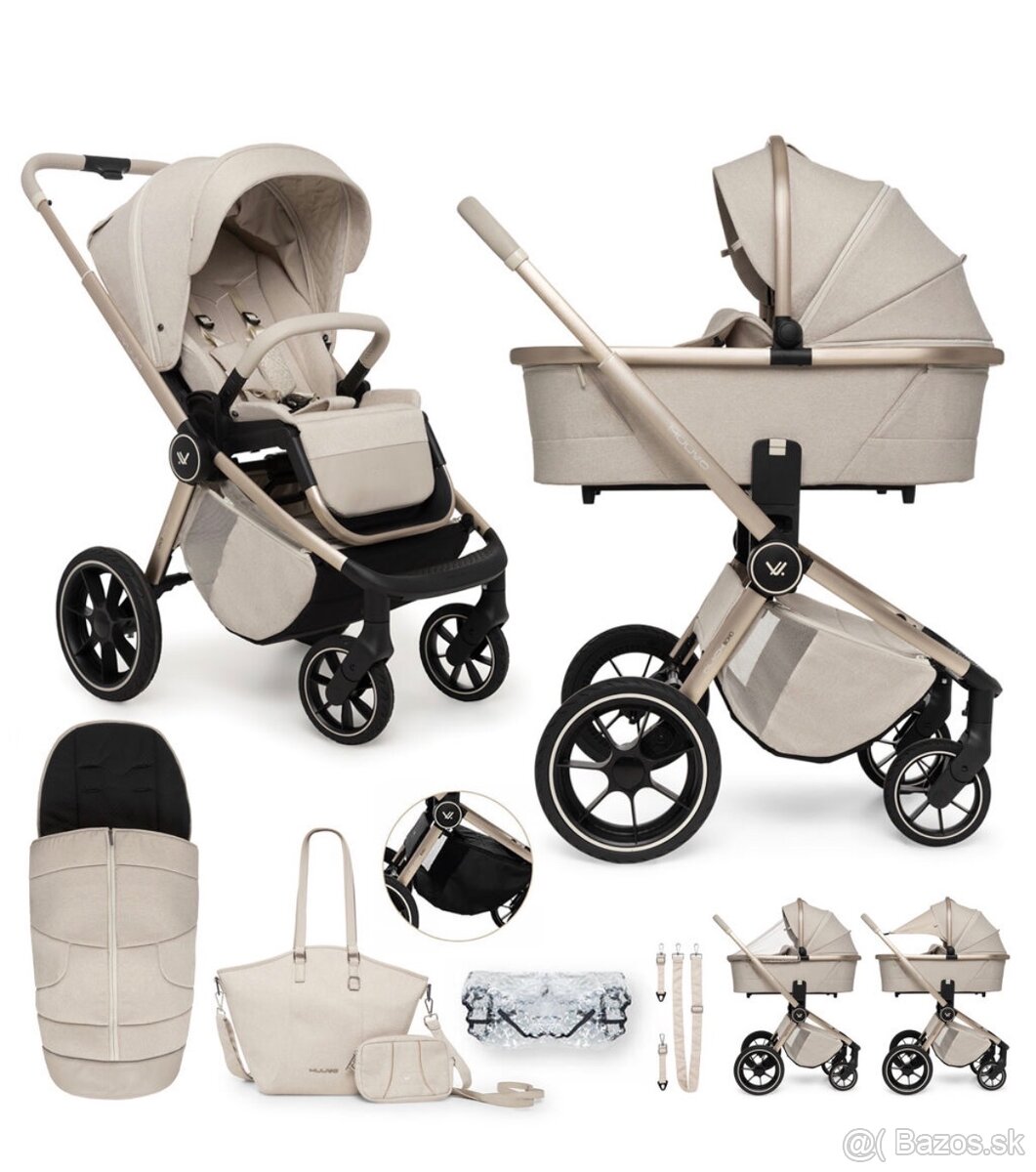 Kombinovaný kočík MUUVO BOHO Beige, TOP stav, kupovaný 11/24 - 7