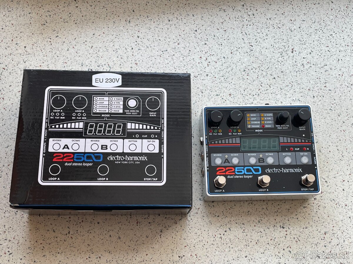 Electro Harmonix 22500 Dual Stereo Looper - gitarový efekt - 7
