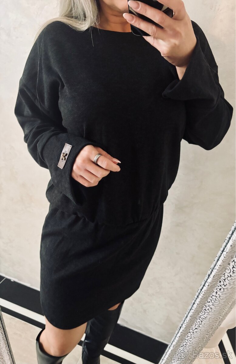 Damske pohodlne šatičky Ema black - 7