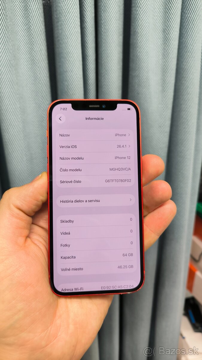 Apple iPhone 12 64GB - 100% bateria - 7