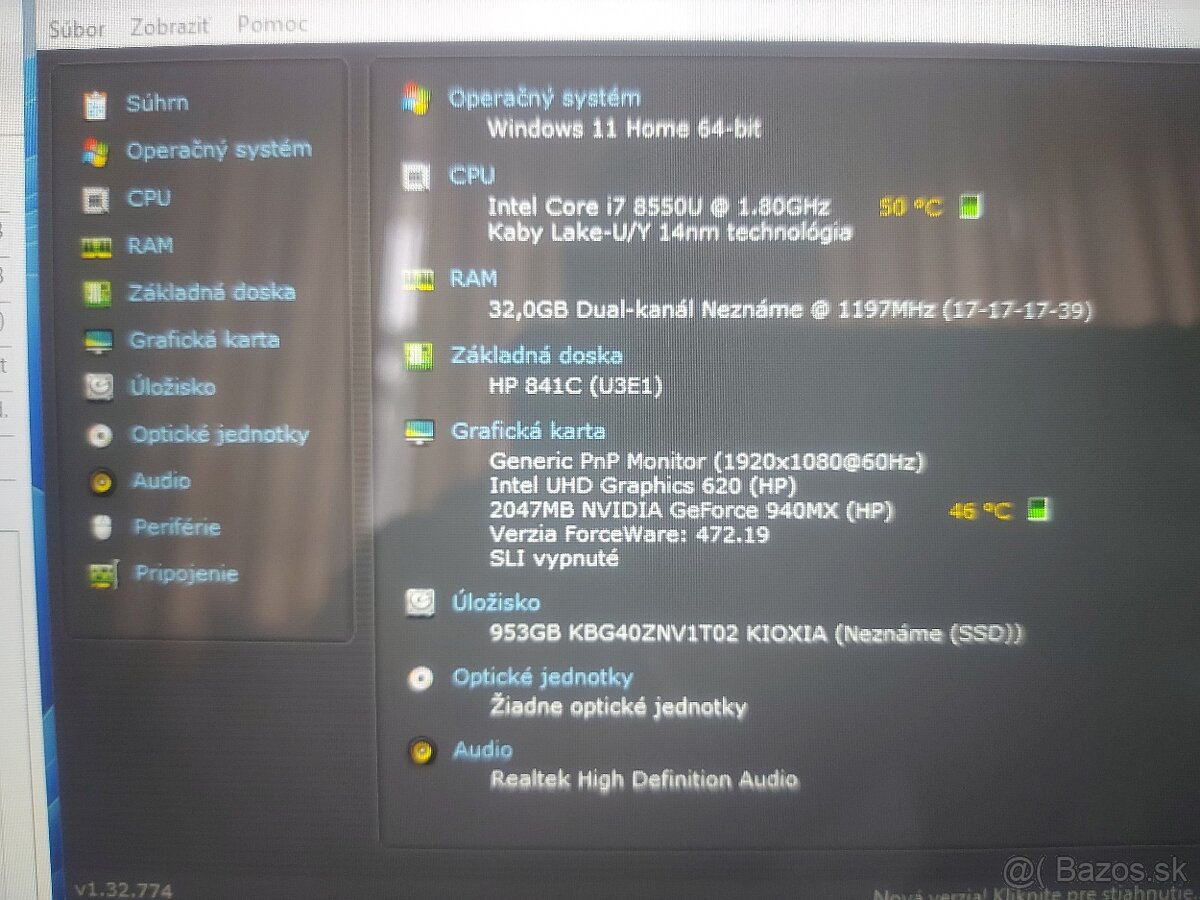 Štýlový HP Pavilion 15 (i7 / 16GB RAM / SSD) – Ako nový - 7