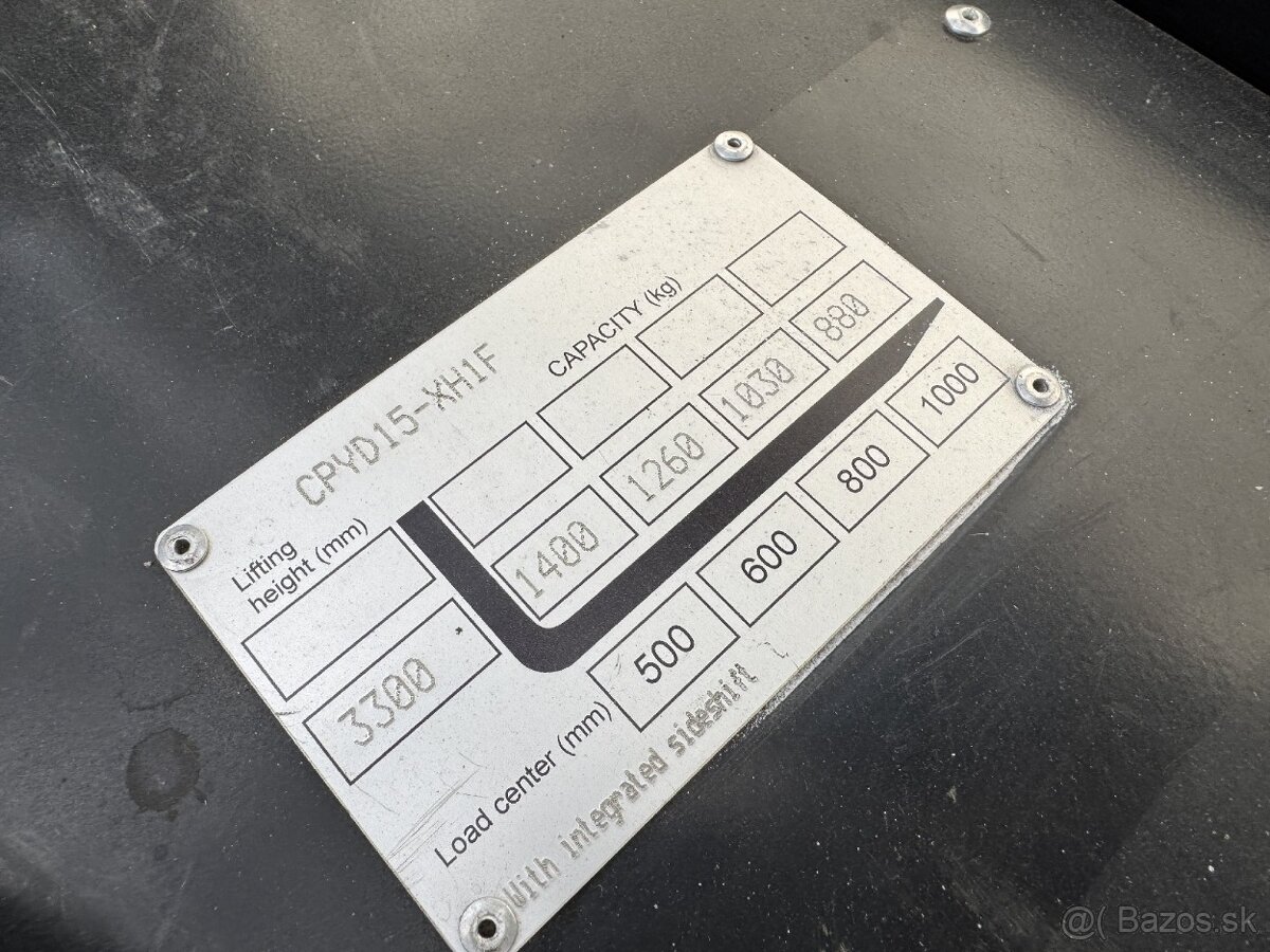 Vysokozdvižný vozík 1,5t. / LPG / iba 158mth - 7