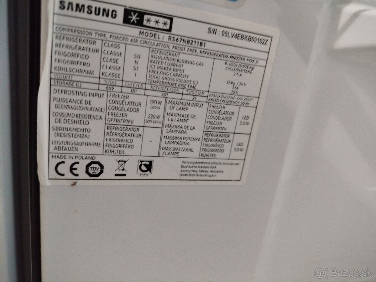 Americká chladnička Samsung na predaj - 7