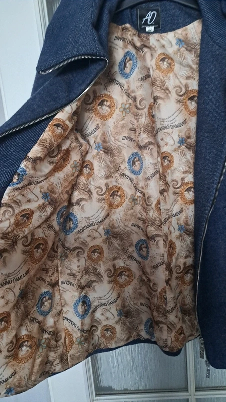 Krásny modrý - teplý kabát veľ. 42 - 7