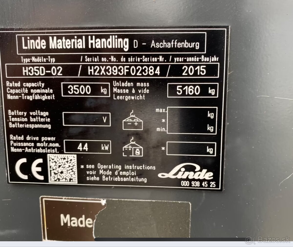 Vysokozdvizny vozik Linde H35D - 7