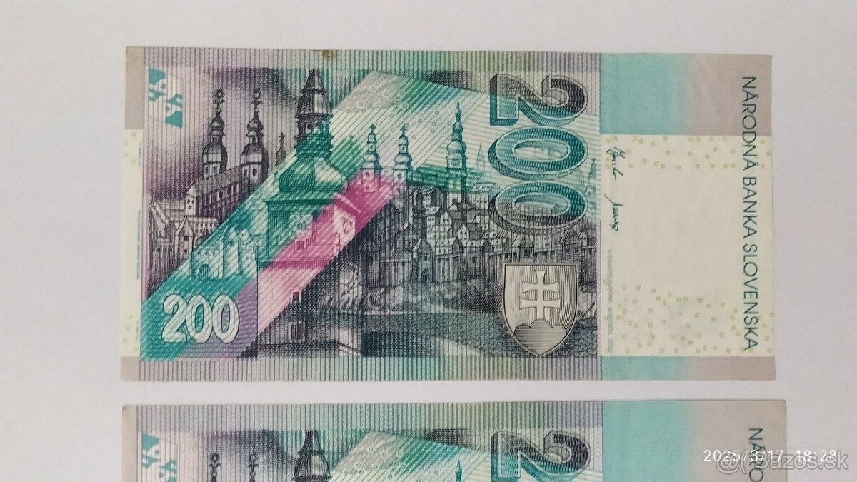 Bankovky 200Sk s. E 2002 - 7