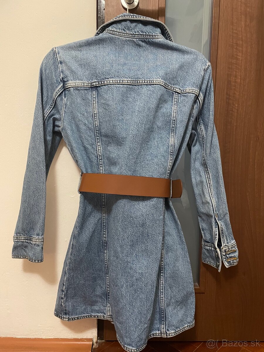 ZARA riflove šaty - 7