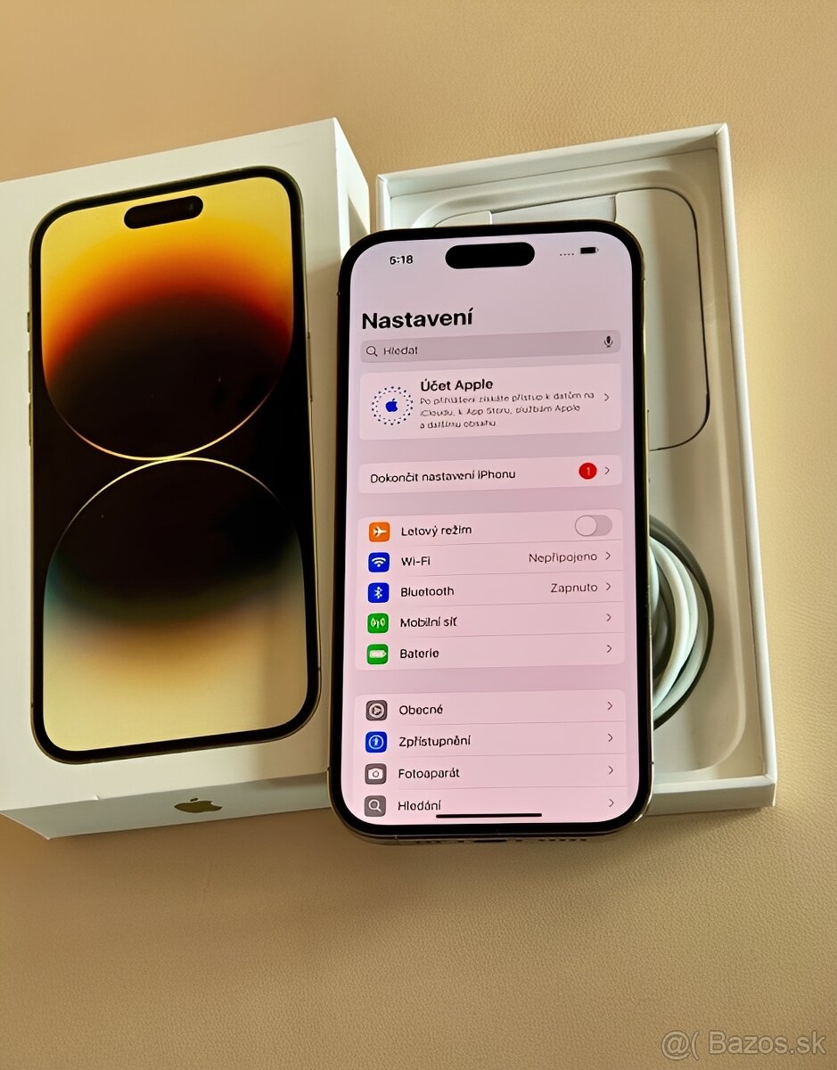 iPhone 14 Pro Zlatá BATERIE 100% TOP - 7