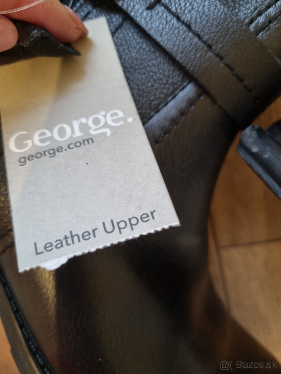 nové kožené čižmy George veľ. 36 - 7