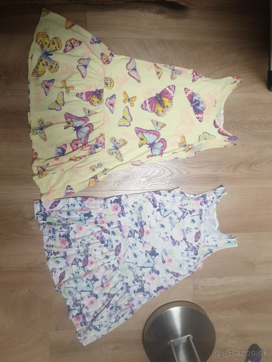 2x leginky +2x tuniky+Vesta+teplakove nohavice 122/128 - 7