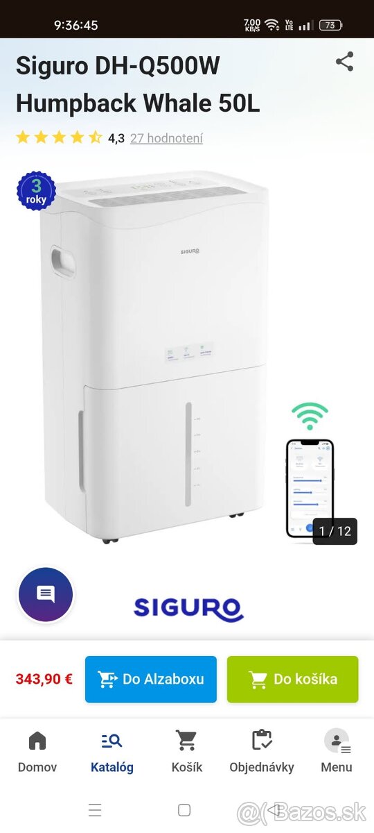 Odvlhčovač vzduchu Siguro - 7